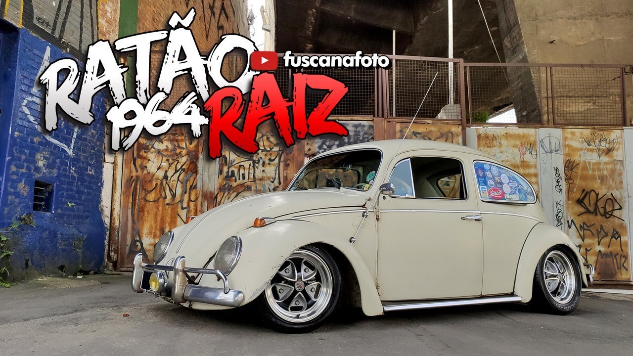 RATLOOK RAIZ! FUSCA 1964 CHEIO DE HISTÓRIA EXIBE SEU ESTILO DESPOJADO HÁ 11 ANOS - Fusca na Foto
