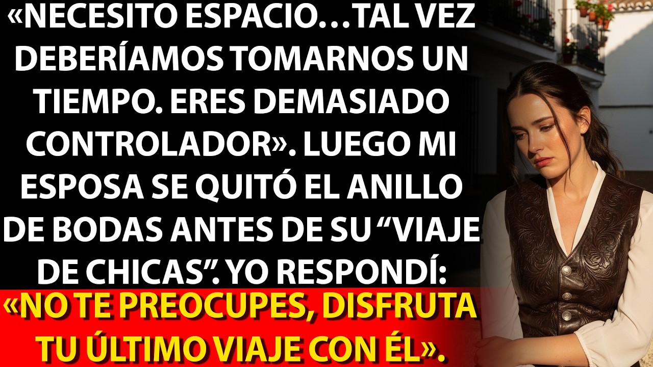 💔 «Necesito espacio… Tomemos un tiempo. Eres muy controladora», luego mi esposa…