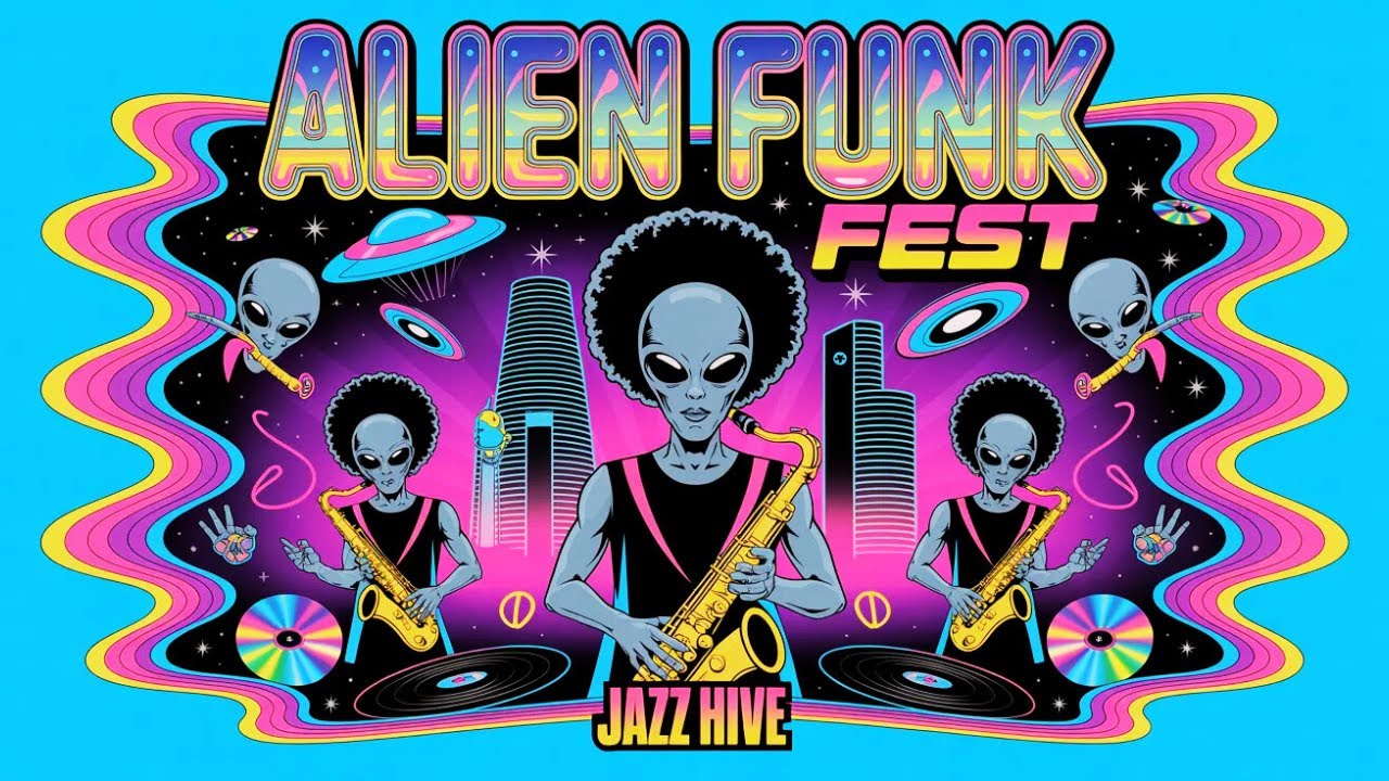 Alien Funk Fest 👽 One Hour of Pure Jazz Funk Energy ⚡