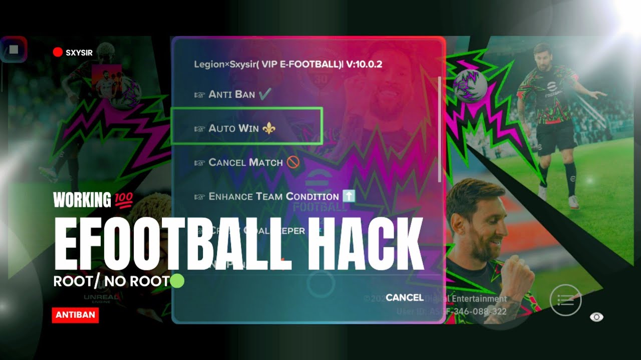 HACK eFOOTBALL⚽ Latest MENU | ( Gameguardian script ANTIBAN🏆🥶)