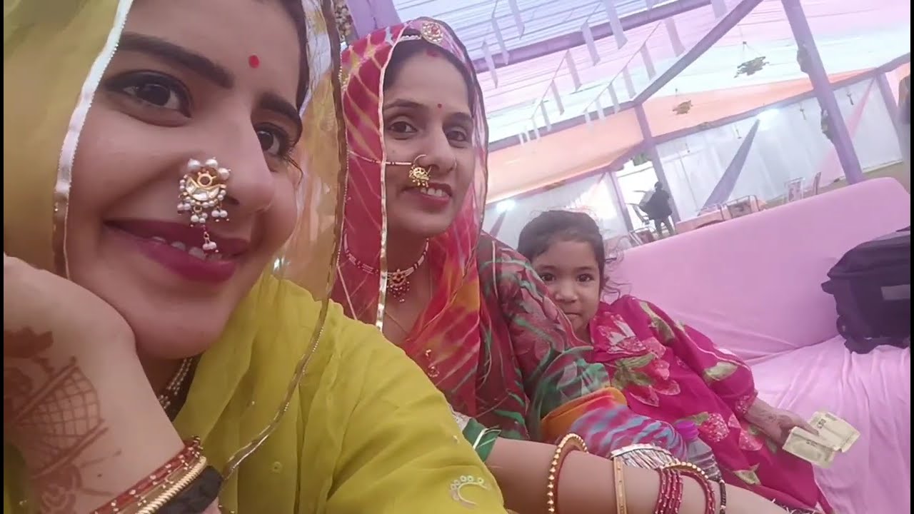 मेंहदी function और ladies function ✨Dikhawa vlog 🎉 gold & poshaks 