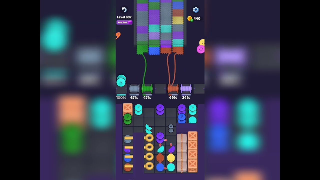Knit Out Level 897 Very Hard Walkthrough Solution 