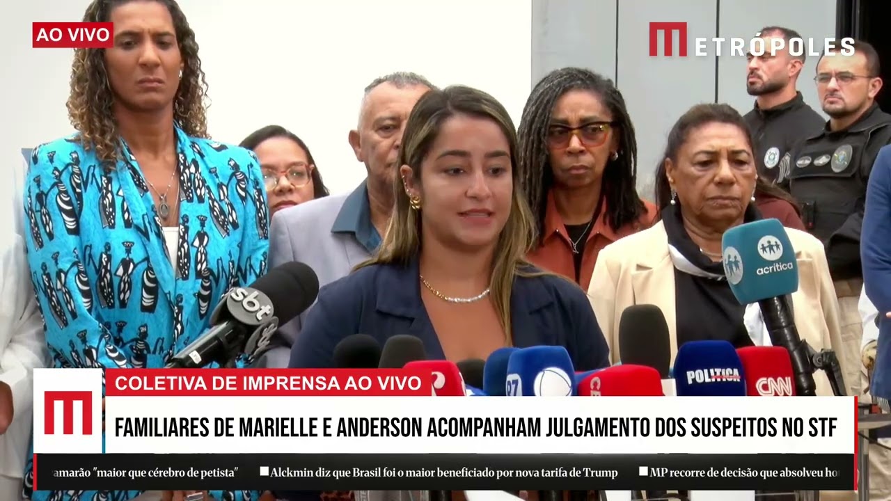 Íntegra: familiares de Marielle Franco e Anderson Gomes falam antes do julgamento