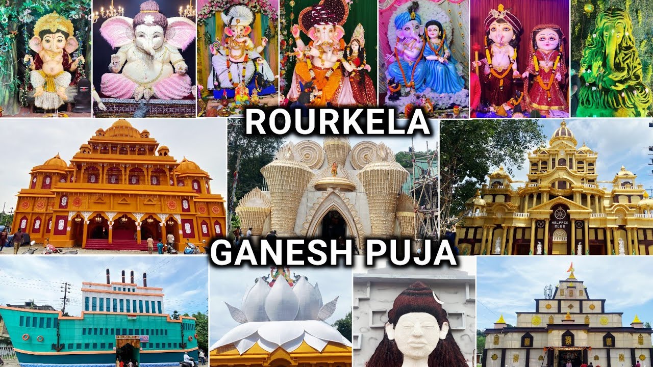 Rourkela Ganesh Puja 2025 || 64 Pandal || Ganesh Puja Pandal || Sundargarh 