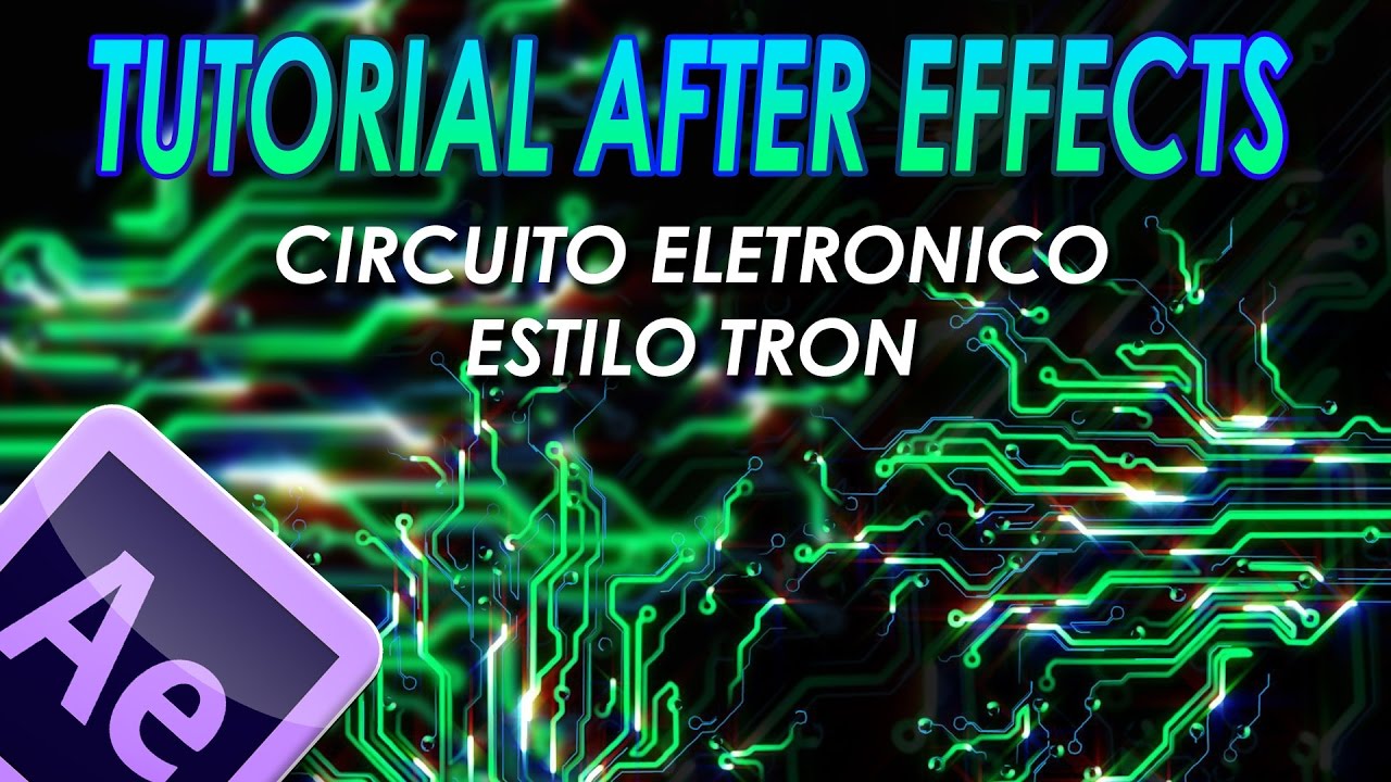 CIRCUITO ELECTRONICO ESTILO TRON PARA AFTER EFFECTS