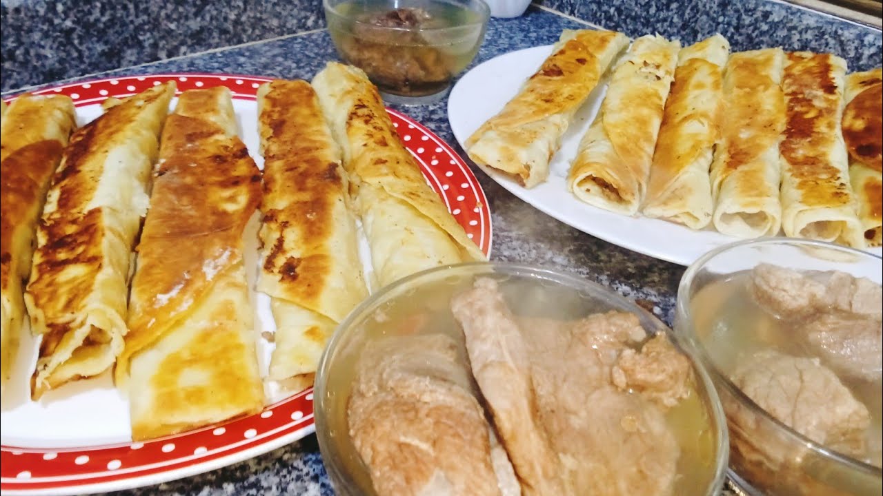 احلى واسهل طريقه للرقاق الطرى باللحمه المفرومه وعلى البوتجاز 🌙🌟🌙🌟😜🥰