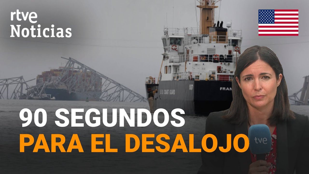 PUENTE BALTIMORE: Los RESCATISTAS dan por MUERTOS a los DESAPARECIDOS y examinan la CAJA NEGRA |RTVE