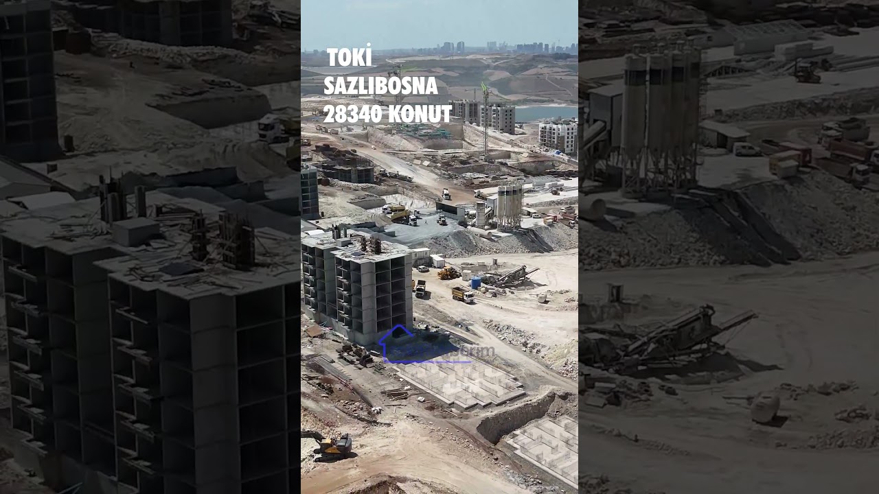 23 Ağustos 2025 Toki Sazlıbosna 28 Bin Konut Projesi - Hava g&ouml;r&uuml;nt&uuml;leri   #sazlıbosna #hava #drone