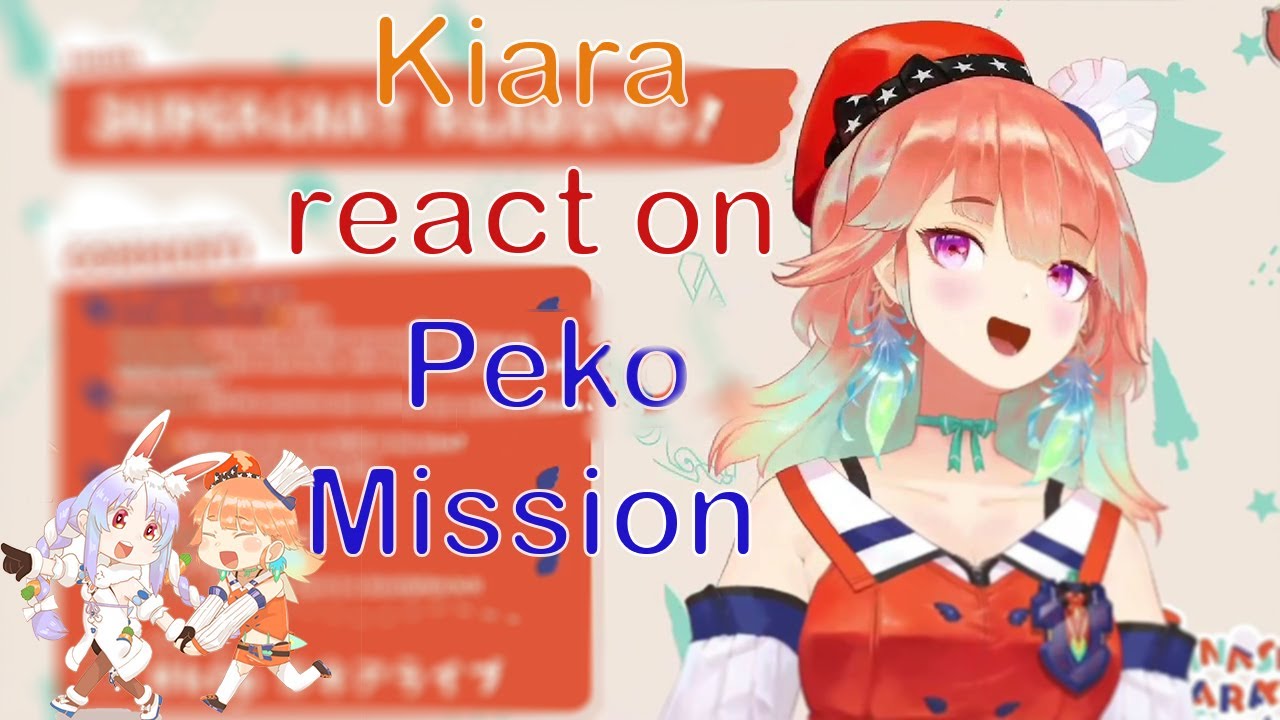 Kiara NOTICE and REACT on Pekora's (Usada Kensetsu) Mission to her
