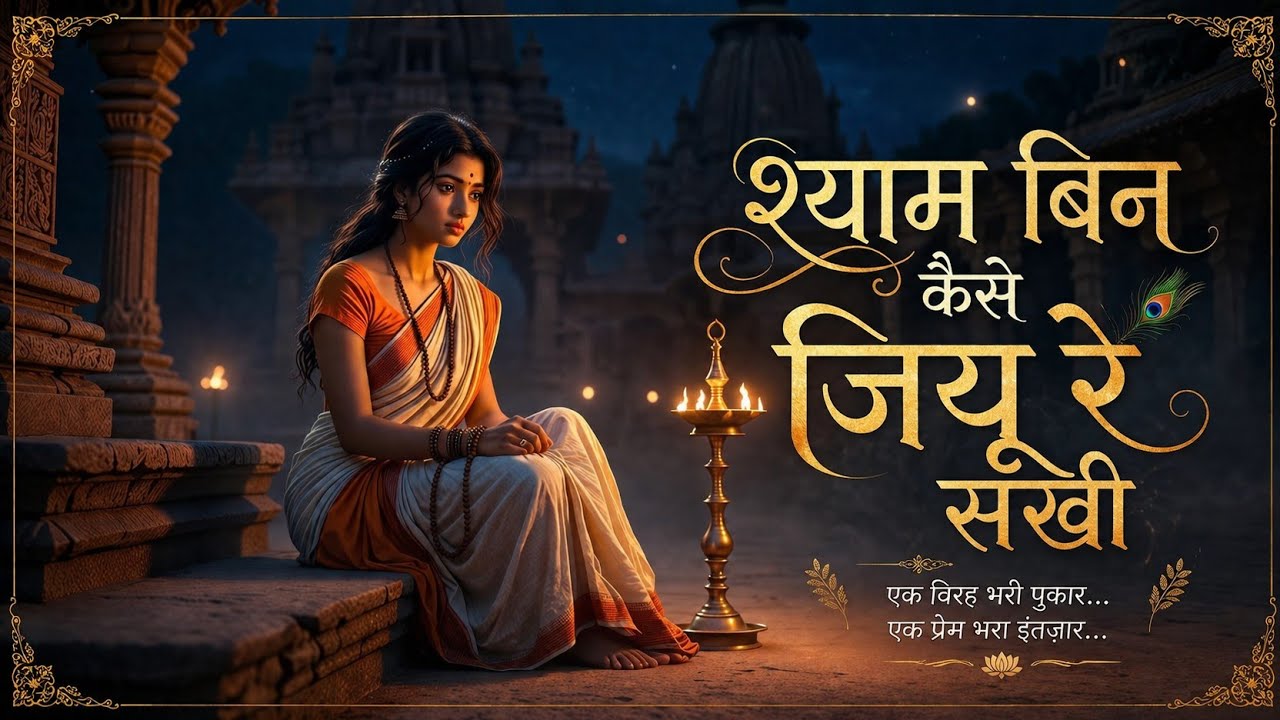 श्याम बिन कैसे जियूँ रे सखी l  Shyam Bin Kaise Jiyun Re Sakhee l#bhaktisong #meerabai #krishnasong 