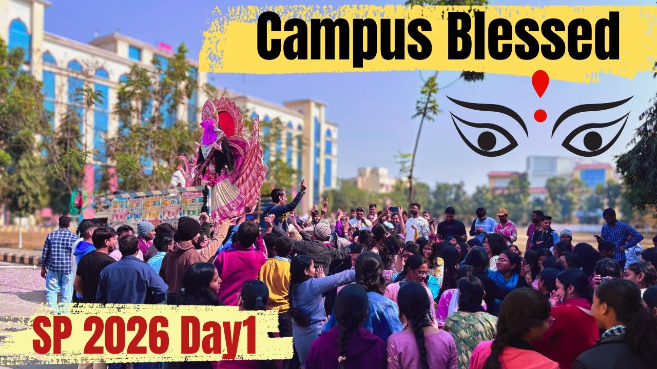 📚 Gyaan ki Devi ka Swagat | Saraswati Puja in Campus | BMIMS Pawapuri | SP Day1 #sarswatipuja #mbbs 