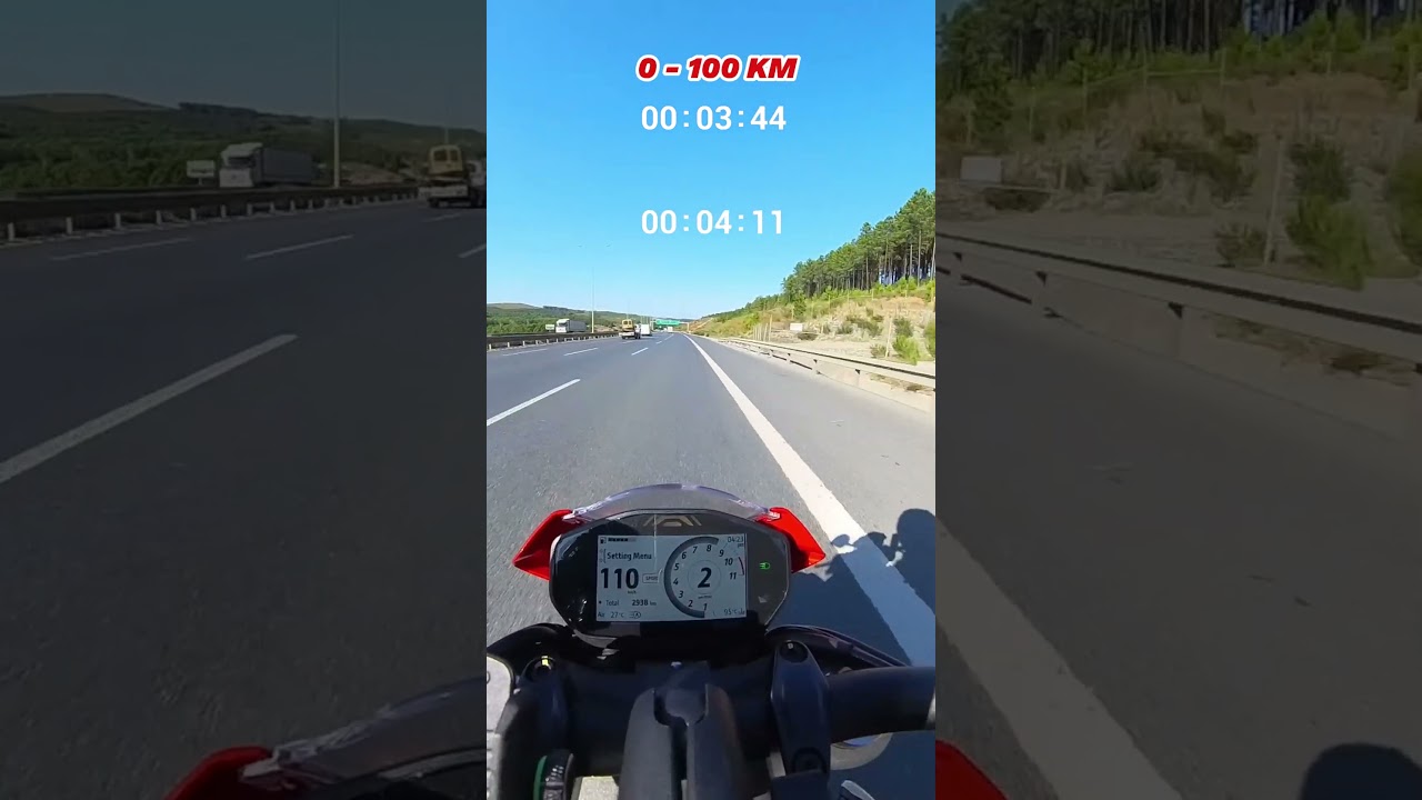 Ducati Monster 937 Acceleration #ducati #monster937 #topspeed #acceleration