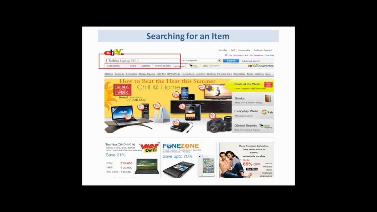 Shopping on eBay.in