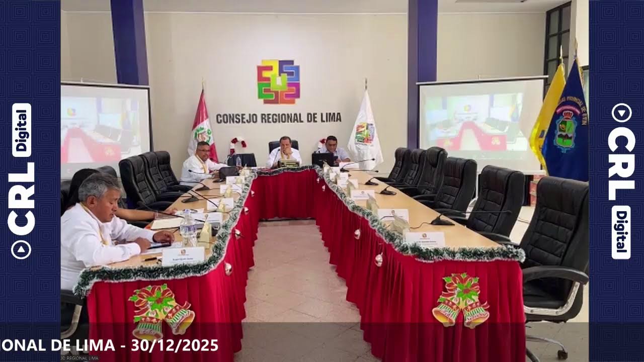SESIÓN EXTRAORDINARIA DEL PLENO DEL CONSEJO REGIONAL DE LIMA - 30/12/2025