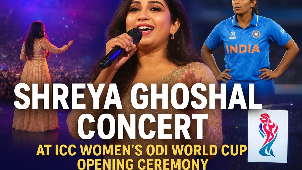 ICC women's odi World Cup 2025 Opening Ceremony By Shreya Ghoshal. IND vs SL #indvssl #icc #odi #wcw