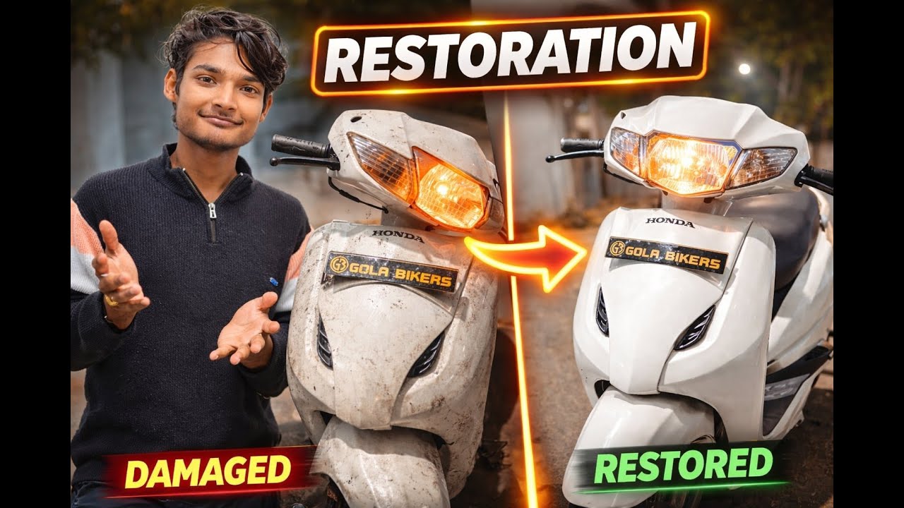 ACTIVA-3G RESTORED | MODEL-2014 | BEFORE CONDITION & AFTER NEW CONDITION PART-1