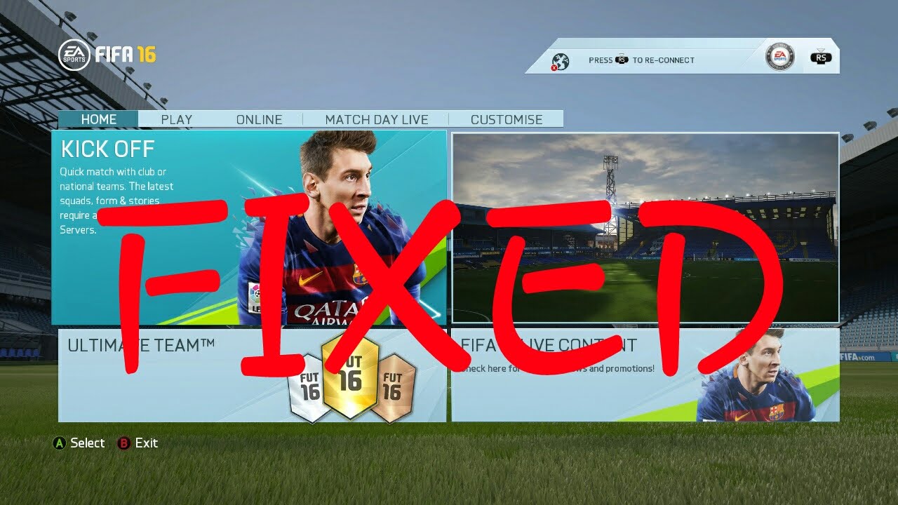 How to fix FIFA 16 Menu not showing problem(Easily)