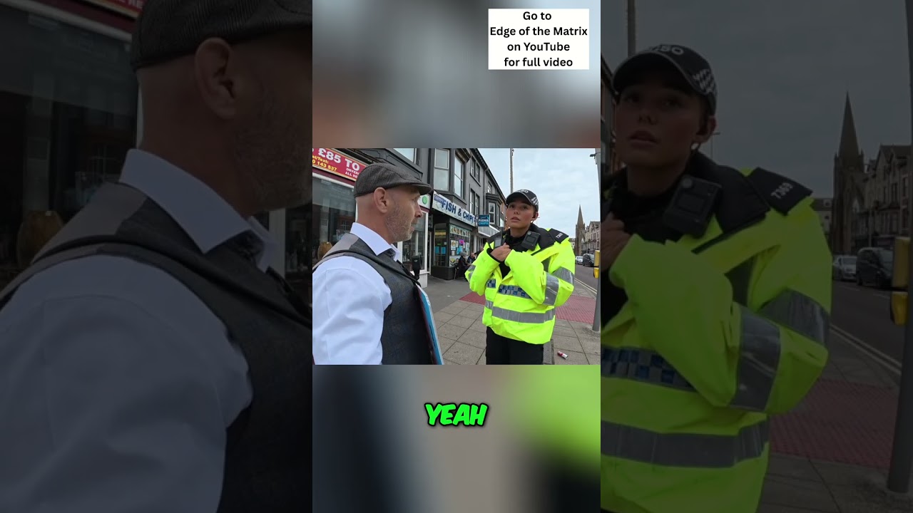 Тактика деэскалации и конфронтация полицейского на тротуаре #шорты