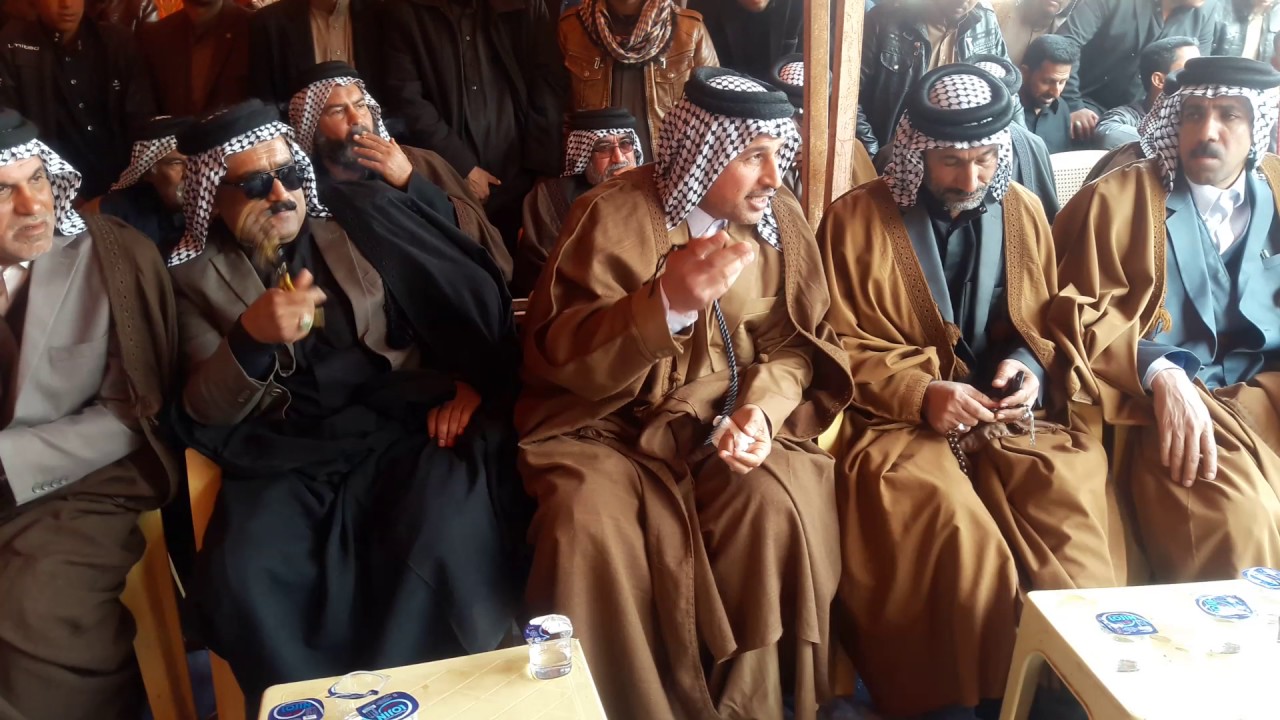 تم صلح بين عشرتين ال ركيه خفاجه ول خزاعل بحظور امير عامر ول شيوخ المحترمون من وجها خفاجه و ولمتكلم ش