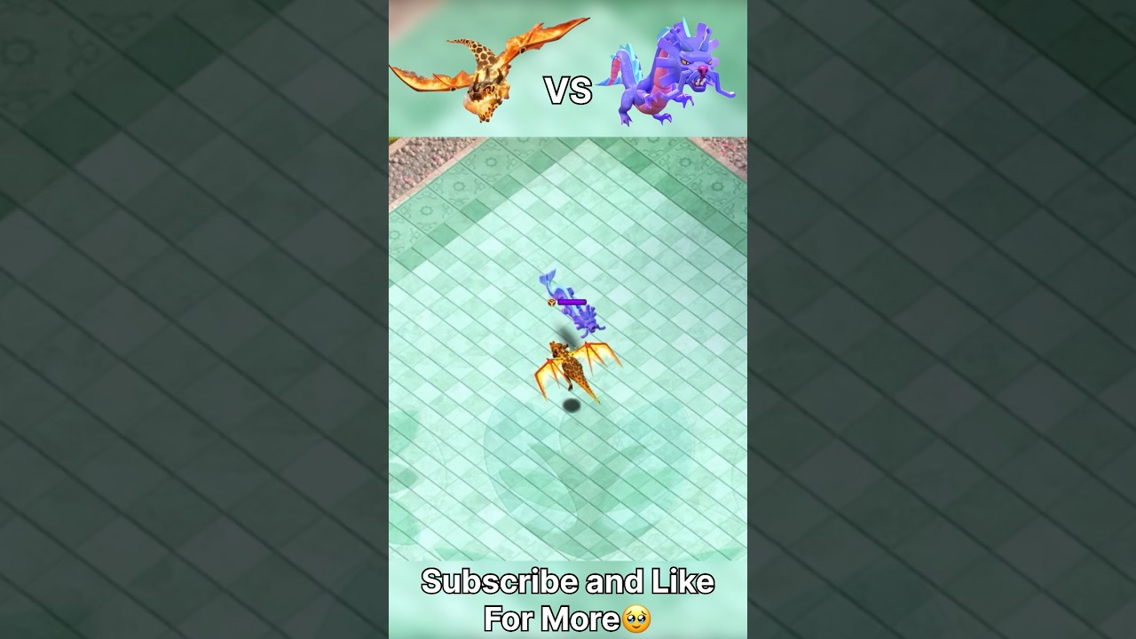 Super Dragon VS Azure Dragon☠️ #clashofclans #coc #cocmoments #gaming #foryou #trendingshorts #viral