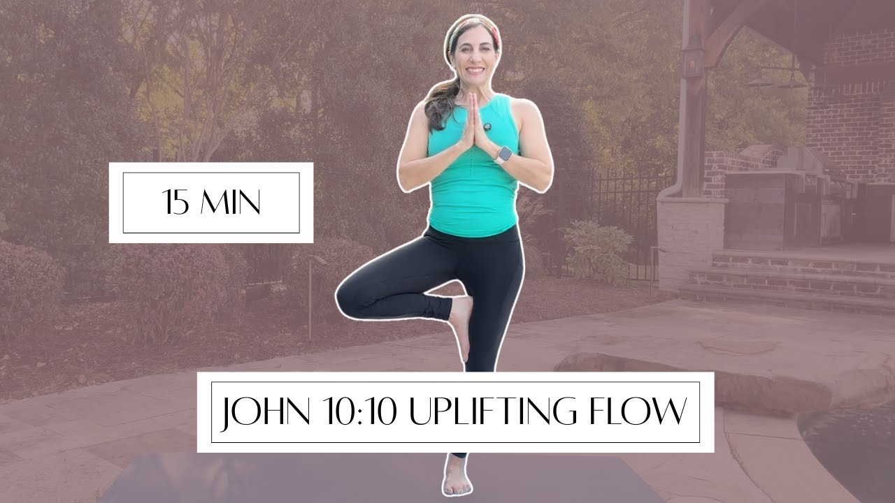 Christian Yoga for Busy Moms | 15 min | Uplifting at Home Yoga | Balance, strength, flexibility