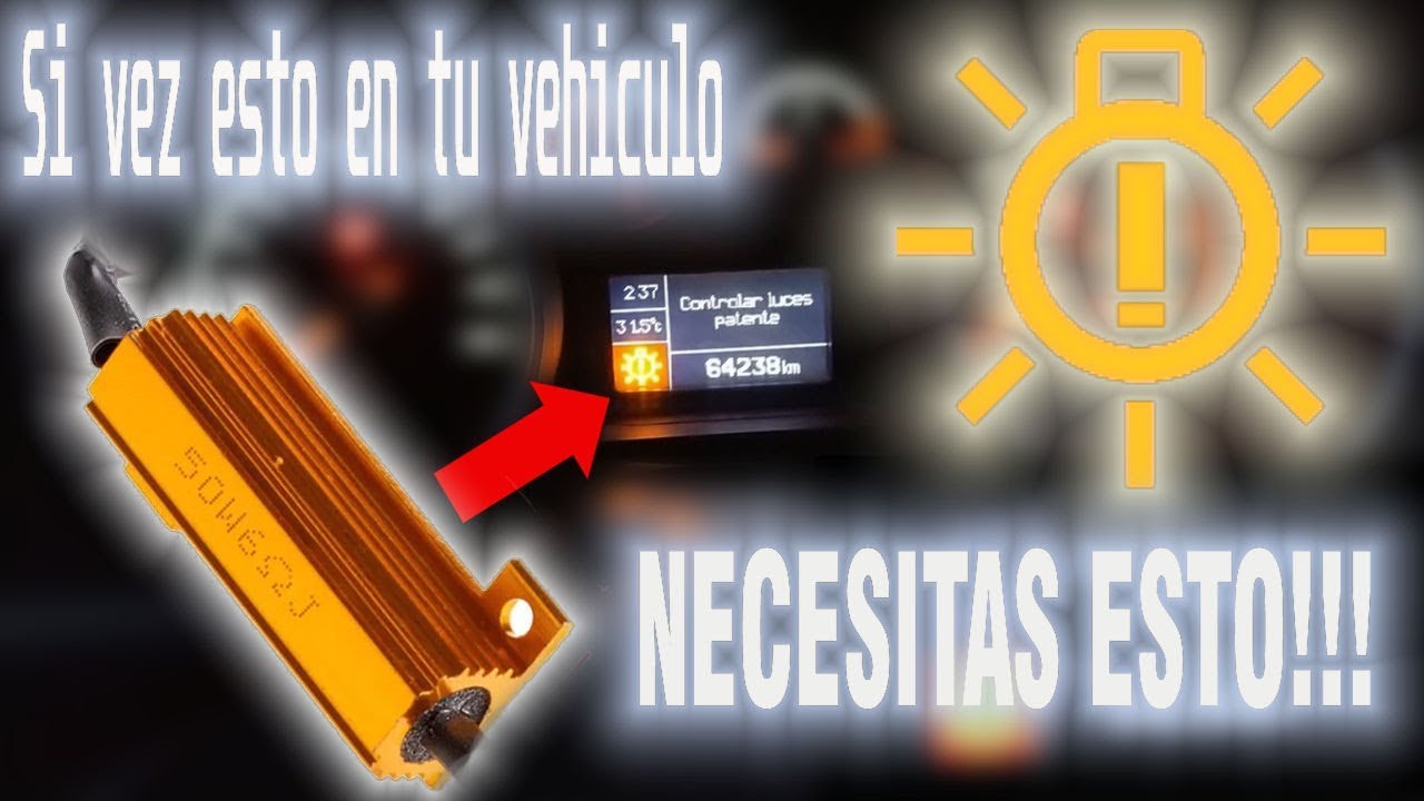 Si tu vehiculo marca como quemado tu foco LED, necesitas esto!!!! Canbus Resistencia para Focos LEDS