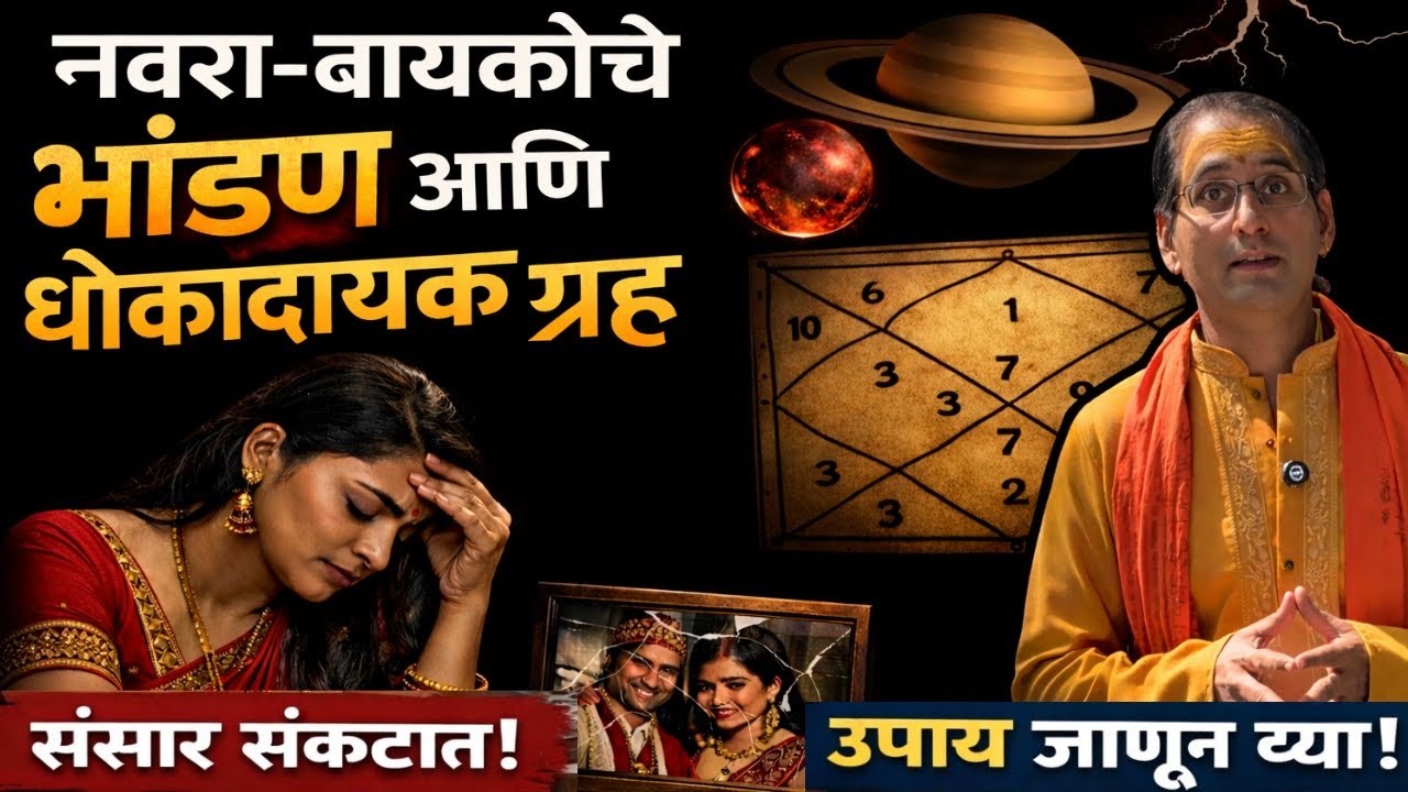 लग्नानंतर सतत भांडणे ? वैवाहिक जीवनात अडचणी ? नवरा-बायकोसाठी प्रभावी उपाय | #astrology