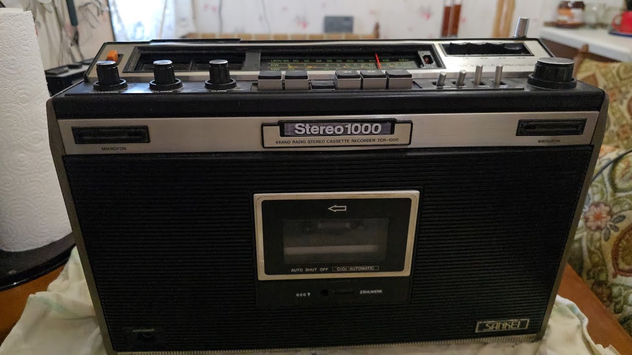 Sankei TCR 1000 Radiorecorder ,  Fehlersuche und Testlauf . Nur Kontaktprobleme sonst nichts . 