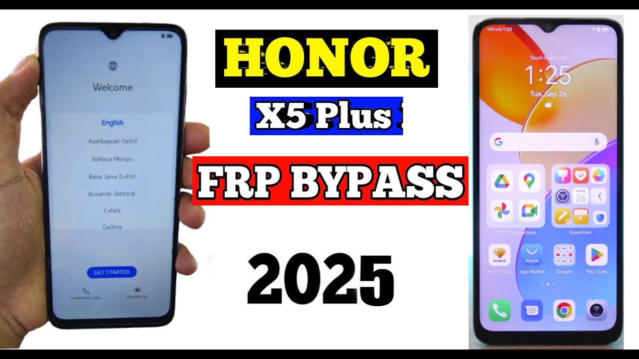 Honor X5 Plus Bypass FRP | Honor X5 Plus google account Lock | unlock 💯%
