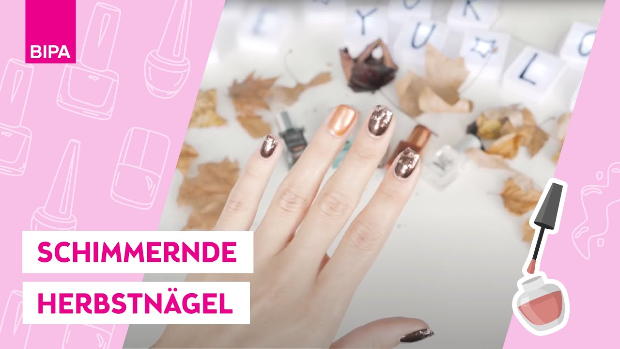 Glitzer-Herbstnägel: Autumn Nailart einfach selber machen mit Bloggerin Coffee & Blush