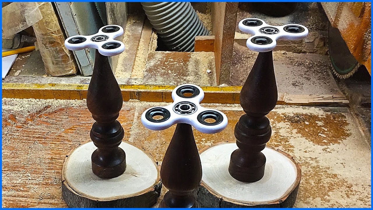 Woodturning Fidget Spinner Stands
