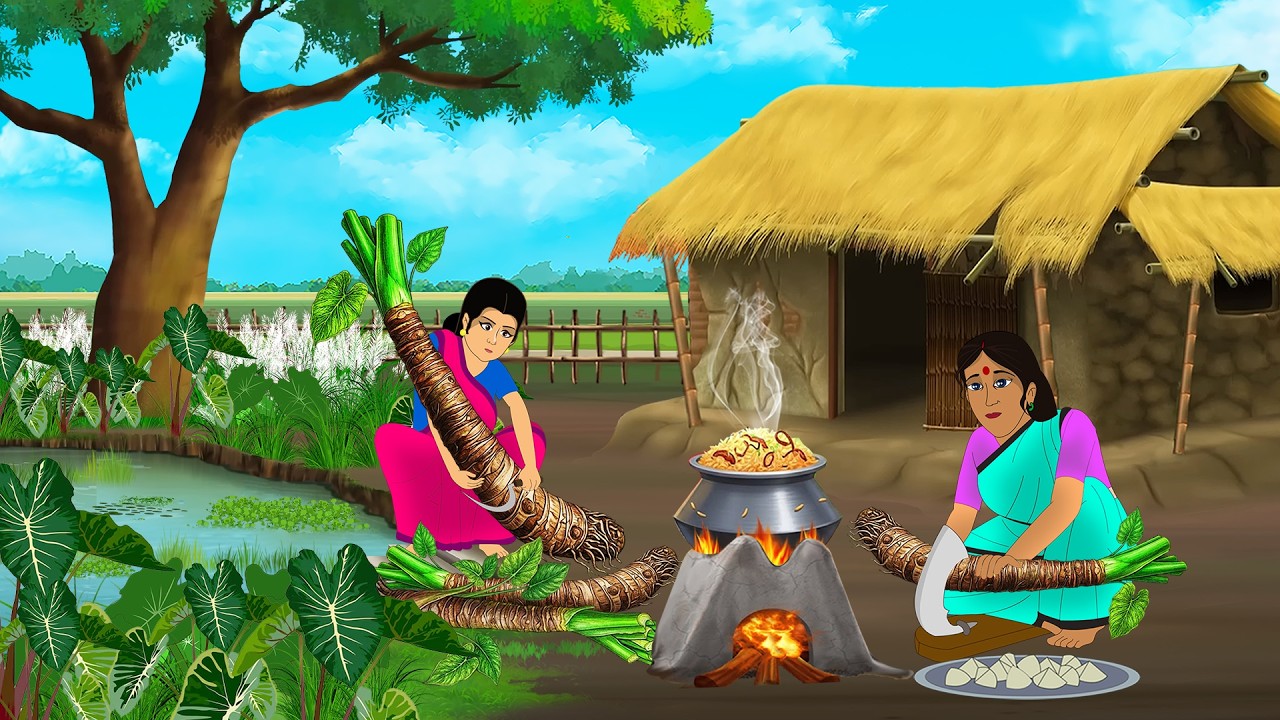 अरबी के पत्तों की हांडी बिरयानी | Hindi Story | Hindi Kahaniya | Moral Stories | cartoon story