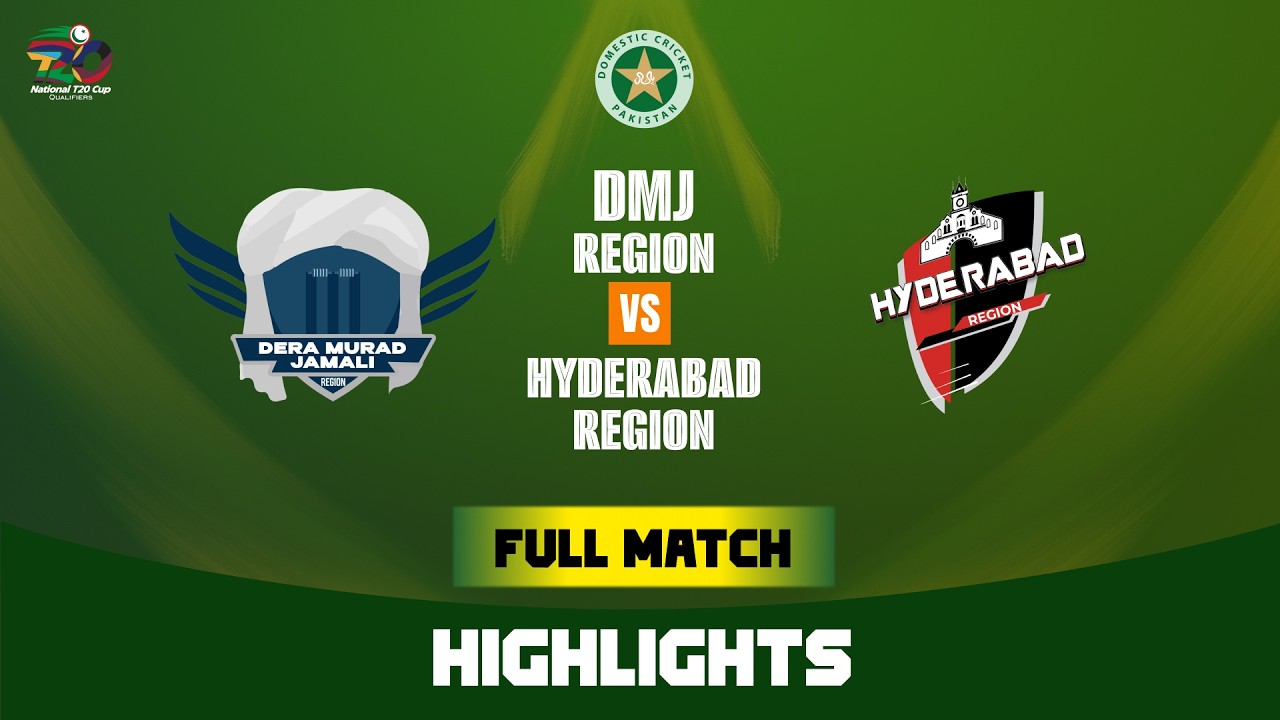 Full Match Highlights | DMJ Region vs Hyderabad Region | National T20 Qualifier | Match 4 | MZA1T