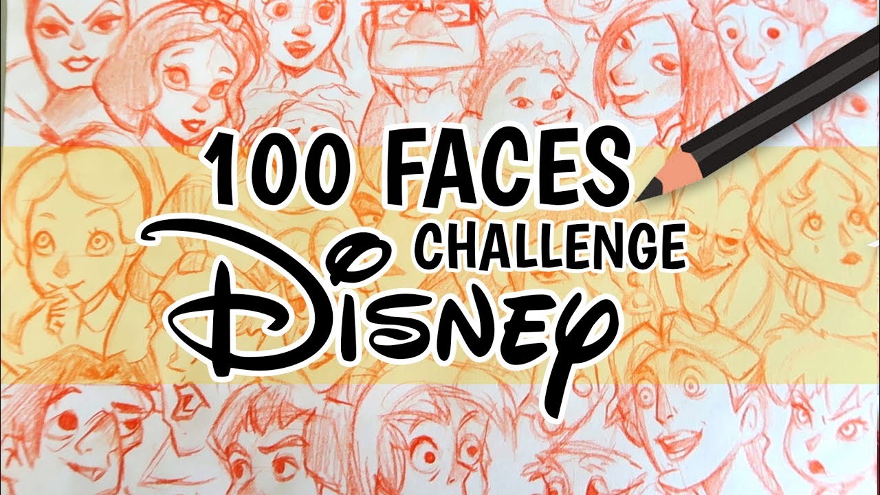 ★ 100 DISNEY FACES CHALLENGE  en 3 DIAS !! | MILI KOEY