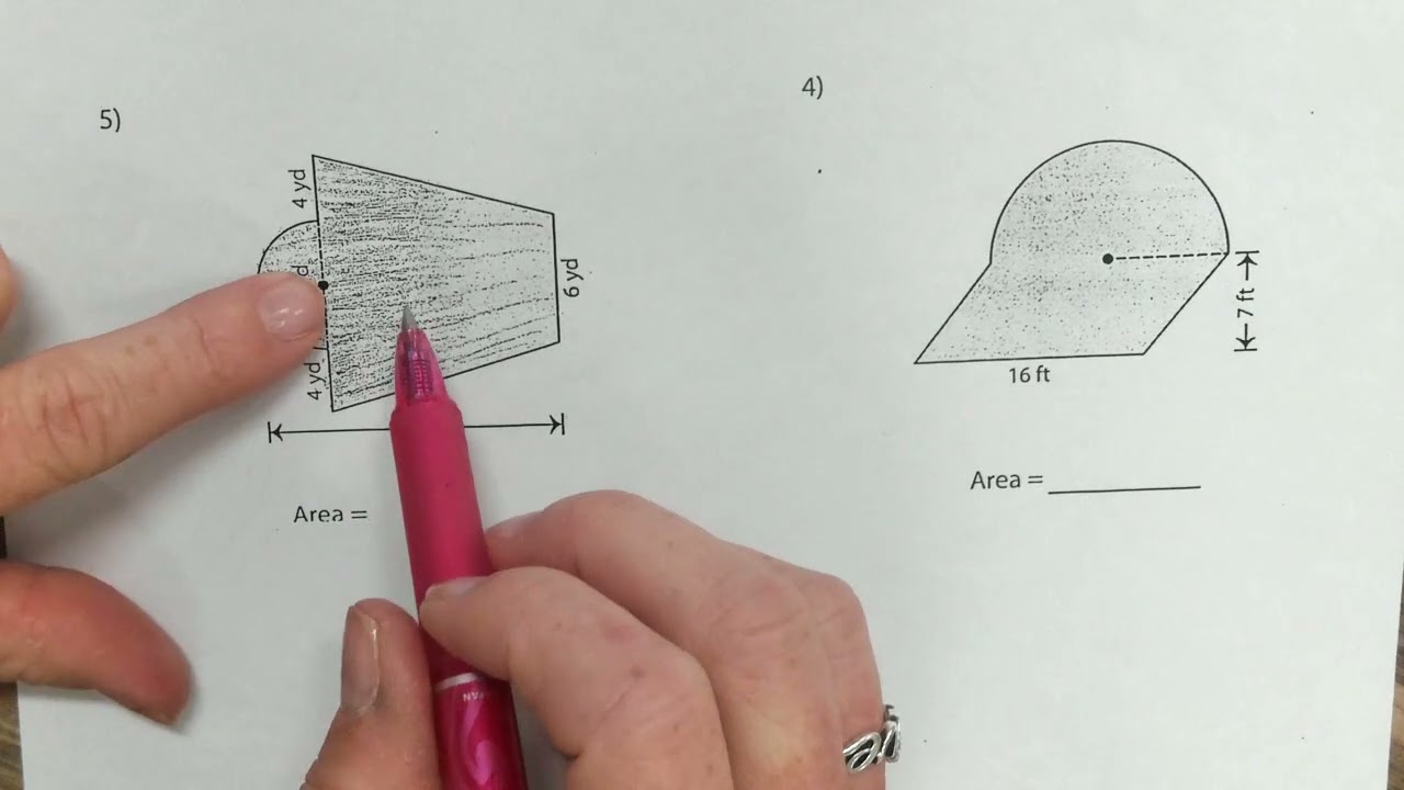 7th Grade Math- 10-6 Area of Composite Figures