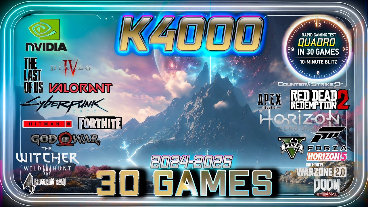 *QUADRO K4000 Gaming Test in 30 GAMES   ||  2024-2025  -- STILL FIGHTING FOR FPS!