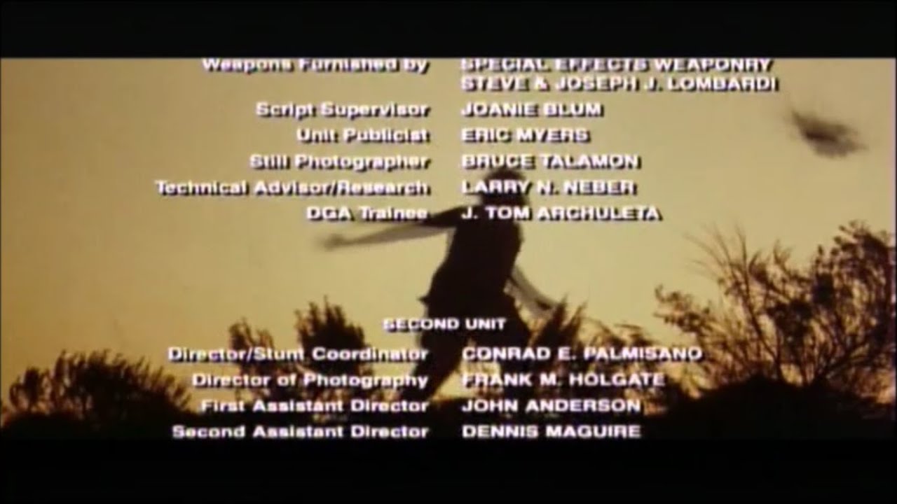 Uncommon Valor (1983) End Credits (Starz Encore Action 2023)
