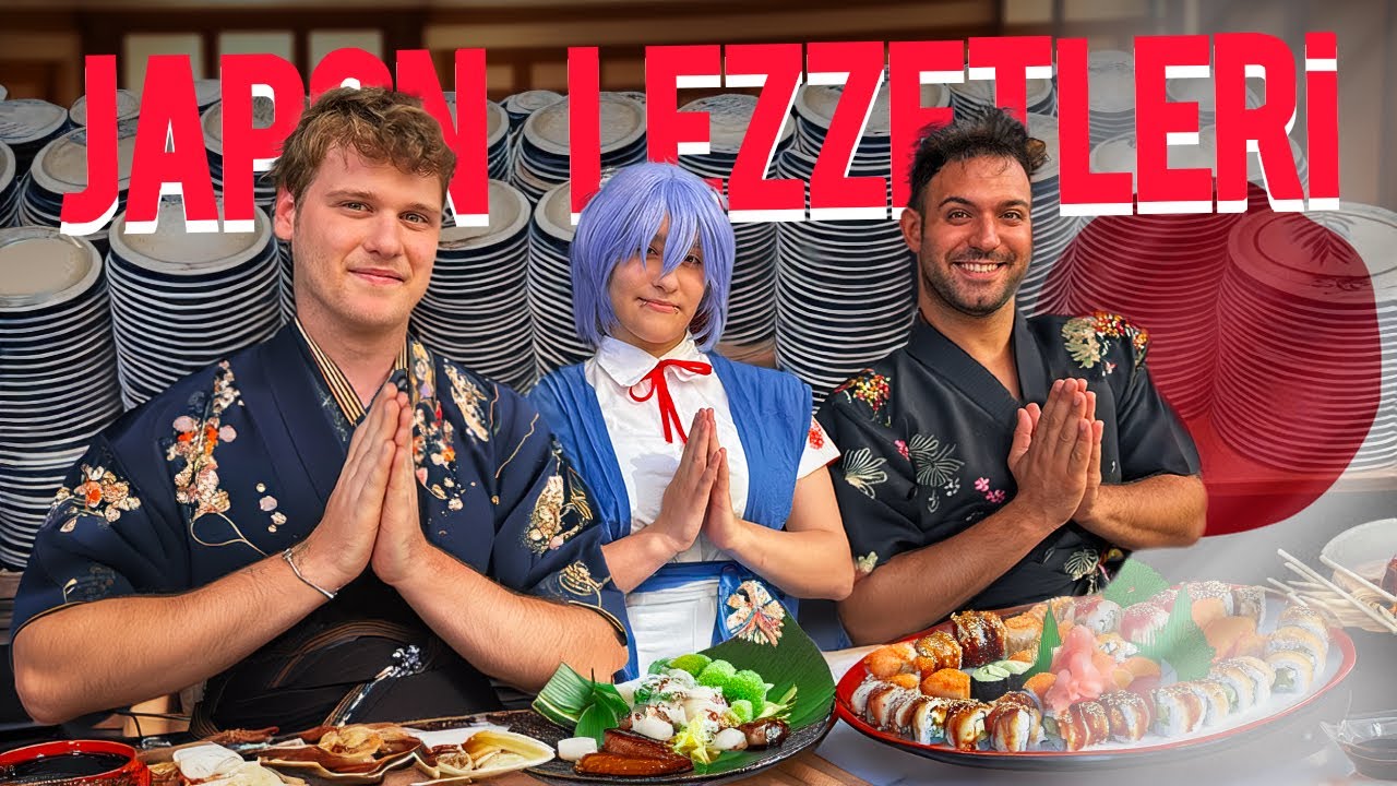 JAPON YEMEKLERİNİ DENEDİK! w/@japonhamzaa