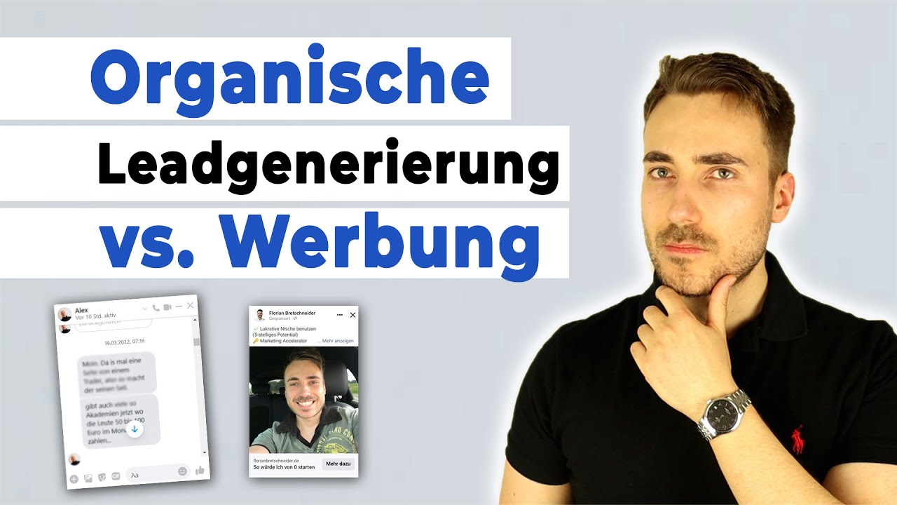 Organisch vs. bezahlte Werbung (Leads generieren)