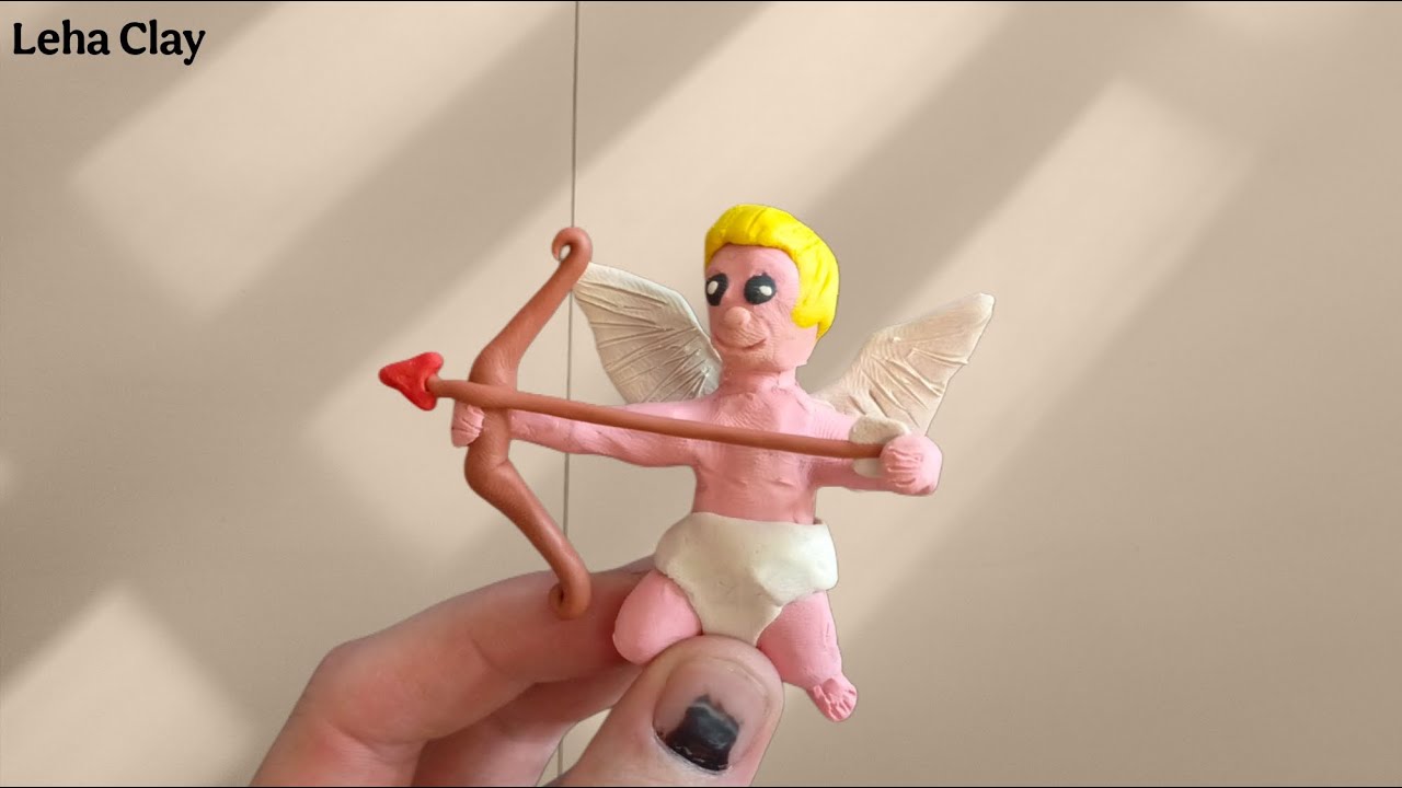 Cupid from plasticine / How to mold a Cupid from plasticine / Cupid from plasticine