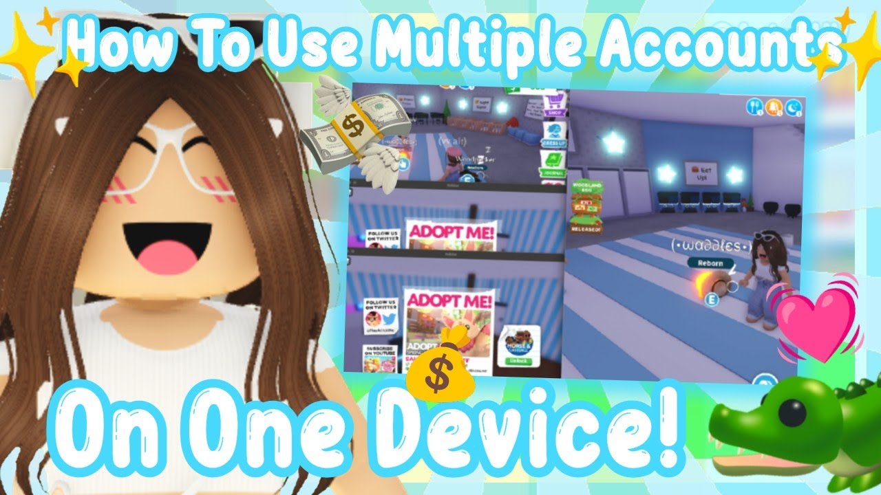Как гриндить, используя несколько аккаунтов на одном устройстве в Adopt Me! (Roblox) | AstroVV