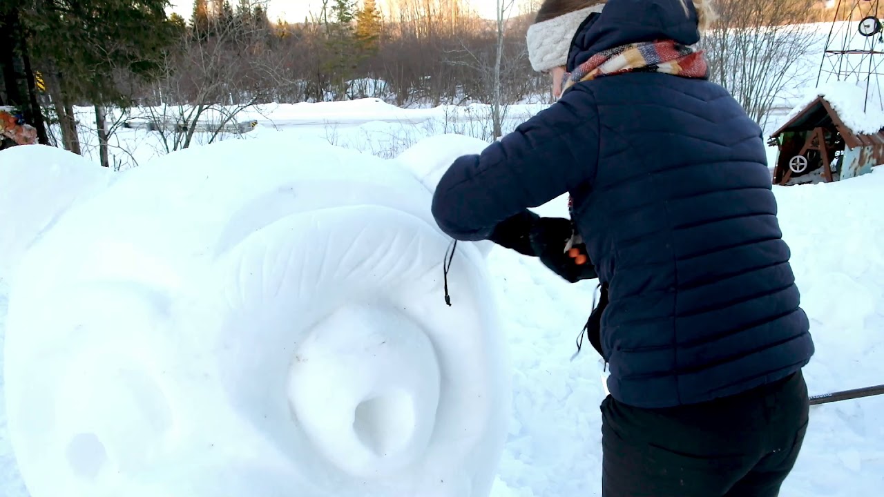 Sculpture sur neige | Étape 3 : les techniques de base