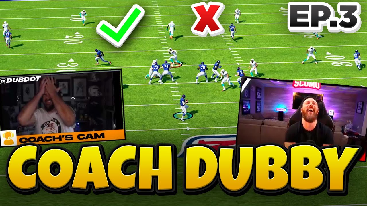 Redemption Game!  @DubDotDUBBY Coaches Me MADDEN COACHING EPISODE 3