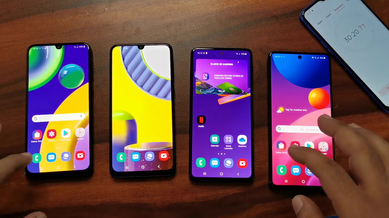 Galaxy M51 vs Galaxy M31s vs Galaxy M31 vs Galaxy M21:Gaming test, Battery charging, Display quality
