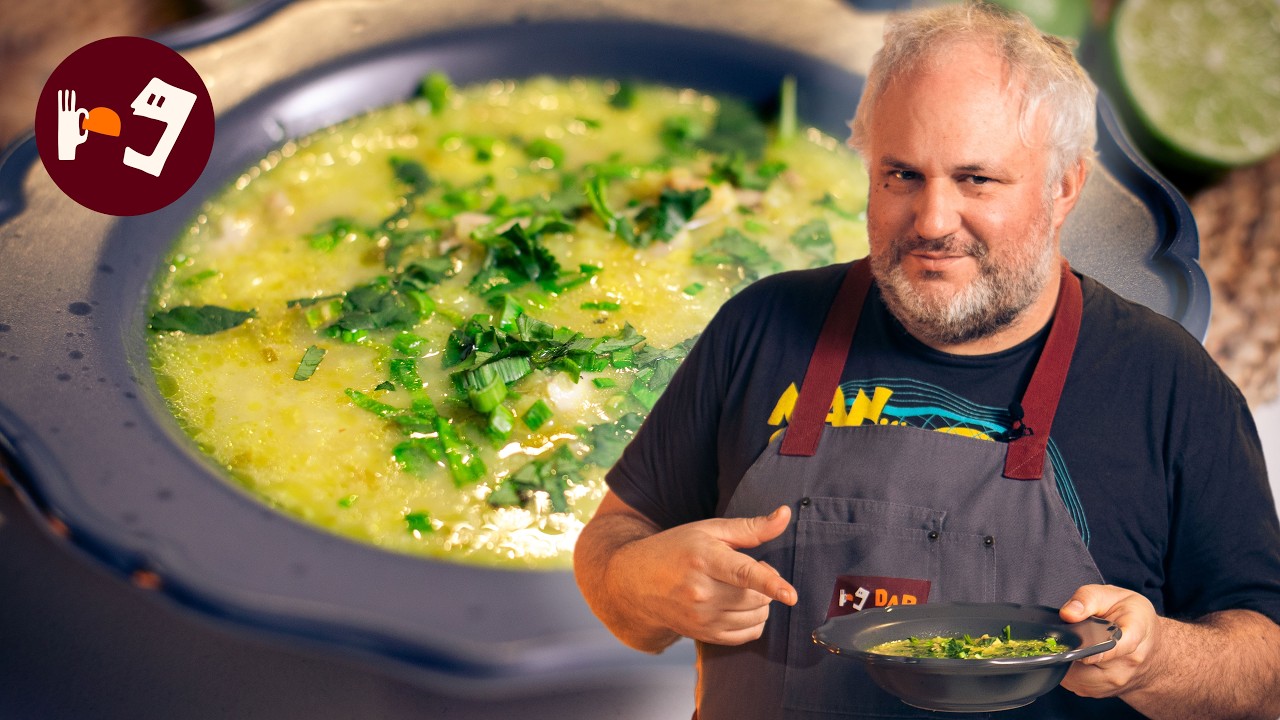 Sopa de Pollo con Cúrcuma y Jengibre: El caldo espeso para combatir el frío