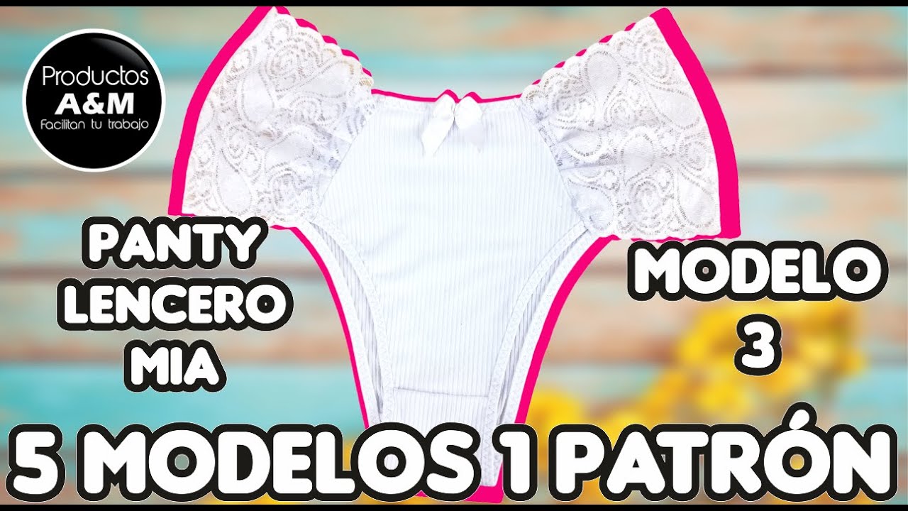 Patrón GRATIS + Confección Panty Básico con Encaje Modelo 3 de 5