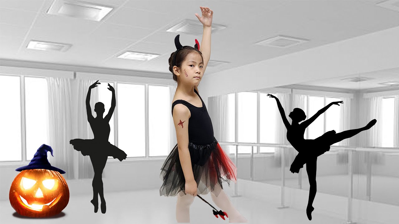 발레 학원을 가야하는데~~ 서은이의 발레 할로윈 분장 Halloween Ballet