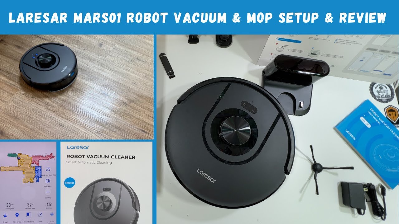 Laresar Mars01 Robot Vacuum & Mop Setup & Review