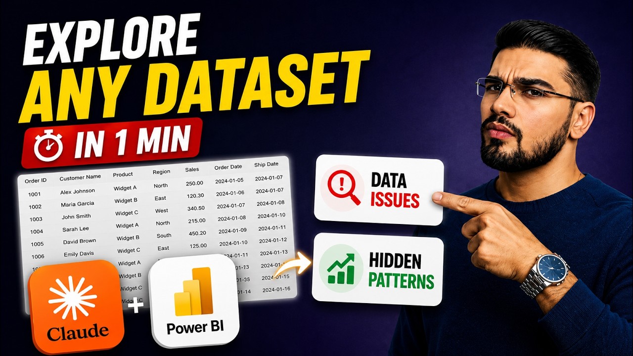 Claude AI + Power BI: анализ любого набора данных за 60 секунд.