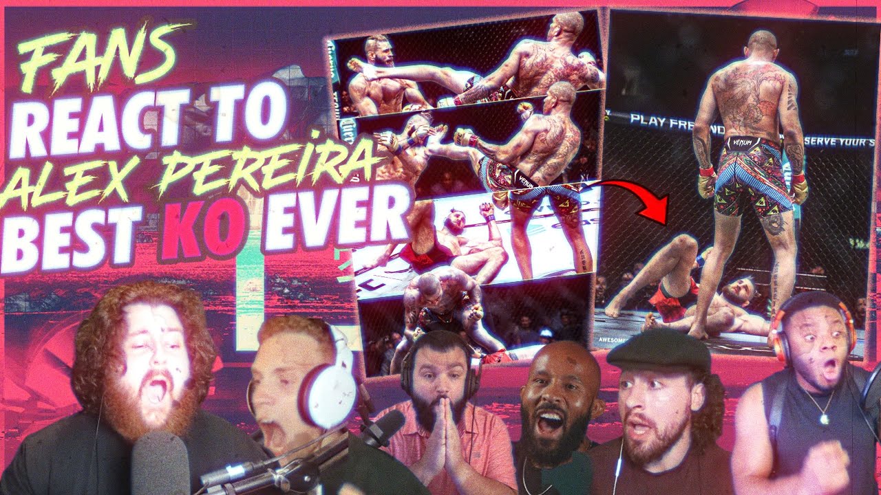 UFC FANS REACT TO ALEX PEREIRA DESTROYING PROCHAZKA WITH A HEAD KICK! (COMPILATION) 
